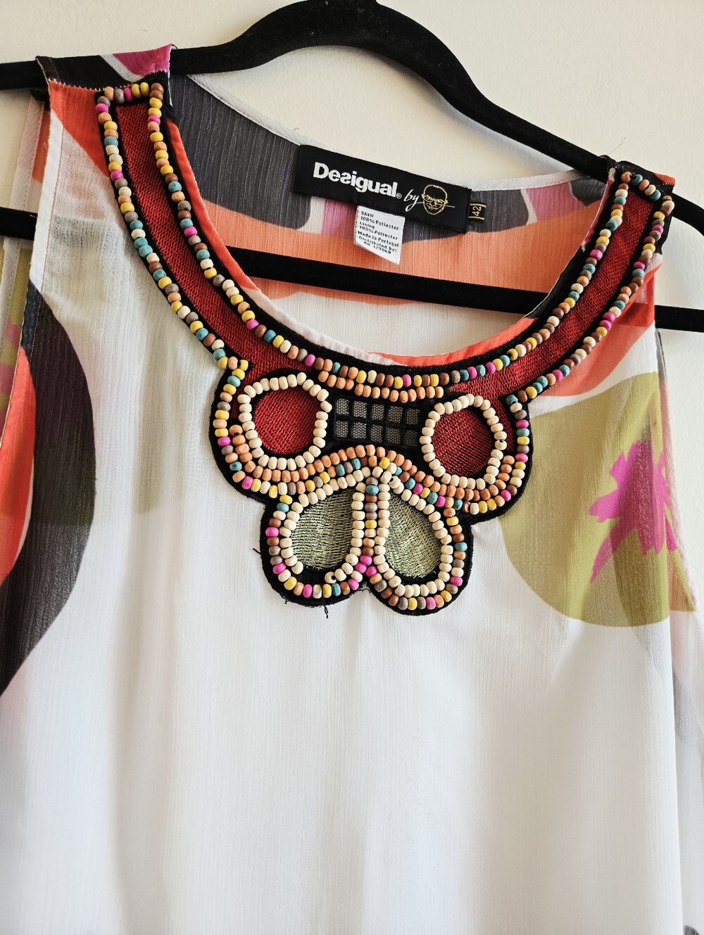 DESIGUAL BY CHRISTIAN LACROIX | US M/L Beaded Mini Dress | multicolour - Picture 3 of 8